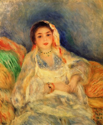 Seated Algerian Woman by Pierre Auguste Renoir